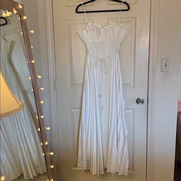 Acler Sanna Pleated Maxi Dress Anthropologie - Picture 7 of 11